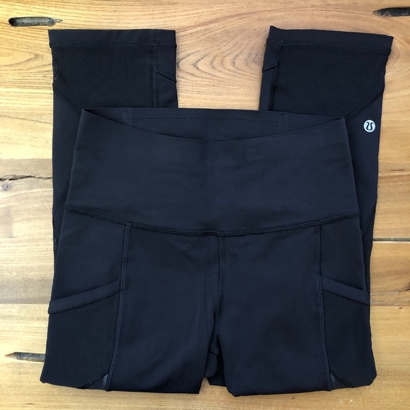 Lululemon Fast As Light Crop Black Full-On® Luxtreme 4 - Picture 6 of 13